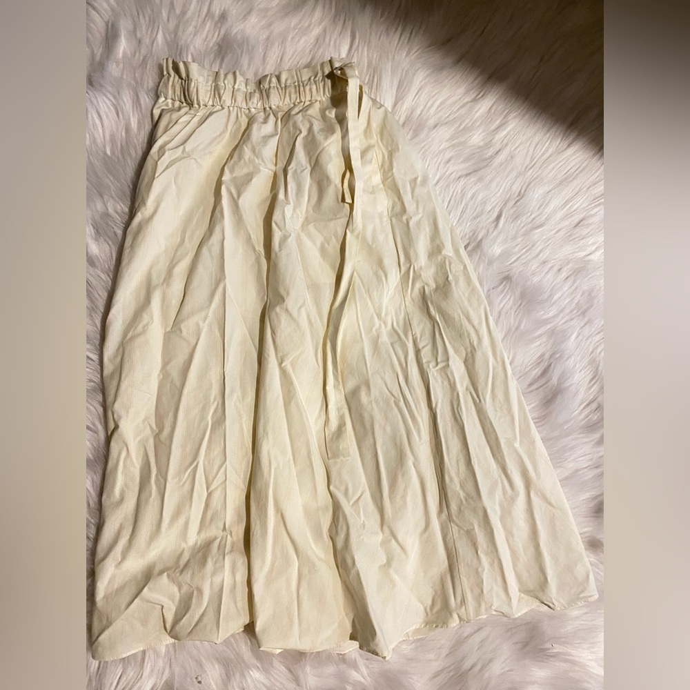 Cream white Wilfred long skirt